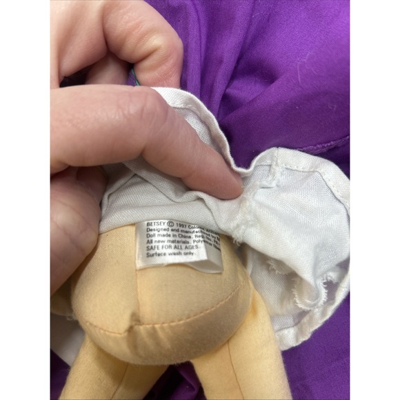 1997 Colonial Williamsburg BETSEY Cloth Doll 12" by Merry Makers - Picture 7 of 8